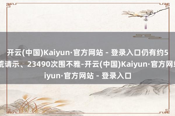 开云(中国)Kaiyun·官方网站 - 登录入口仍有约590东谈主开荒请示、23490次围不雅-开云(中国)Kaiyun·官方网站 - 登录入口