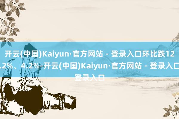 开云(中国)Kaiyun·官方网站 - 登录入口环比跌12.2%、4.2%-开云(中国)Kaiyun·官方网站 - 登录入口