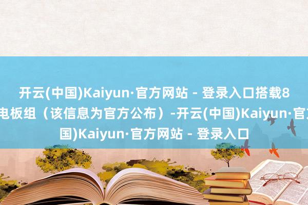 开云(中国)Kaiyun·官方网站 - 登录入口搭载81度、100度两款电板组（该信息为官方公布）-开云(中国)Kaiyun·官方网站 - 登录入口