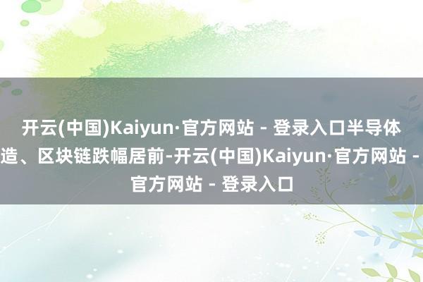 开云(中国)Kaiyun·官方网站 - 登录入口半导体、汽车制造、区块链跌幅居前-开云(中国)Kaiyun·官方网站 - 登录入口